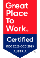 Siegel Great Place to Work Zertifiziert Dezember 2022 bis Dezember 2023, Österreich